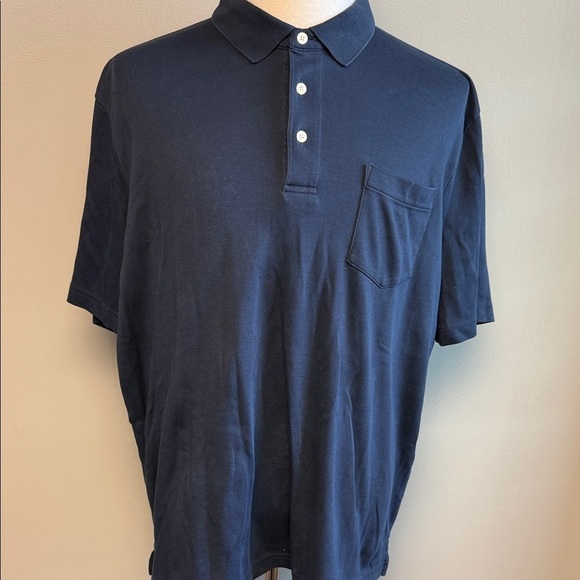 Lands' End Other - Lands’ End Navy Cotton Polo Shirt – Size XL